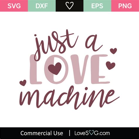 Download Free Just a love machine for Cricut Machine